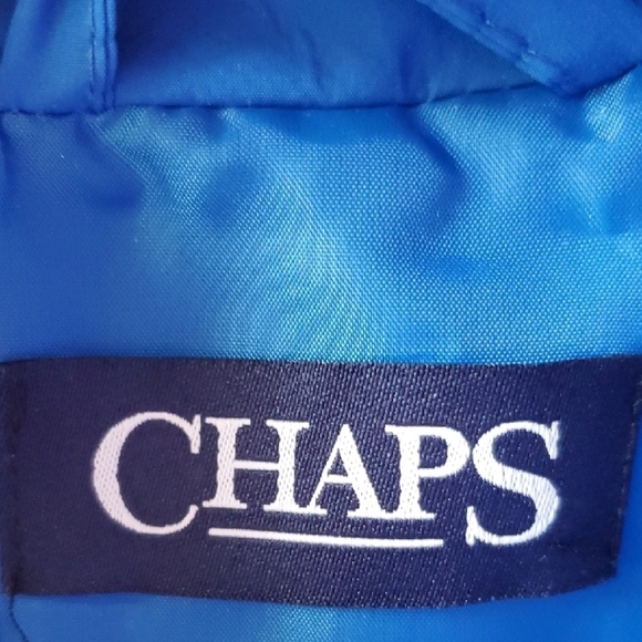 Chaps Blue Quilted Travel Easy Packable  Vest - Picture 2 of 9